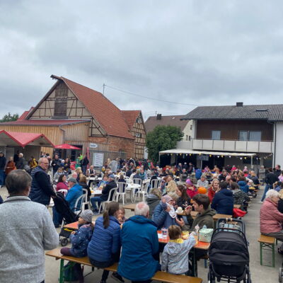 Gäste beim Kürbisfest